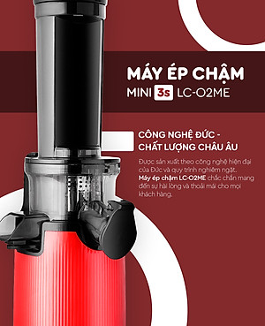 MÁY ÉP CHẬM MINI 3S LAZYCHEF - THÁO LẮP TRONG 3 GIÂY, BẢO HÀNH 12 THÁNG, HÀNG CHÍNH HÃNG