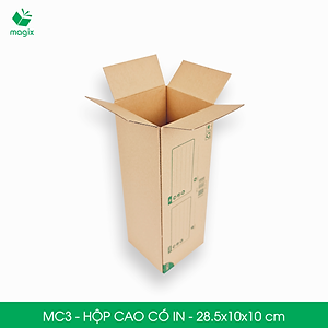 MC3 - 28.5x10x10 cm - 100 Thùng hộp carton đóng hàng