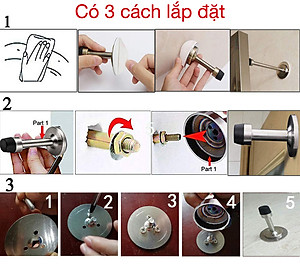 Cục chống va đập cửa vào tường mẫu dán tường Hobby Home Decor CC3