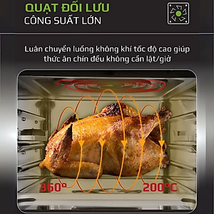 Nồi Chiên Không Dầu Khổng Lồ 12 Lít Mishio MK393 1700W - Hàng chính hãng