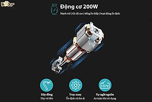 Máy Xay Thịt Thực Phẩm Bear SB-MA02L Xay Cực Êm Dung Tích 2 Lít Công Suất 300 W - Hàng Chính Hãng