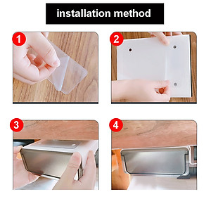 Ngăn Kéo Nhựa Nhỏ Mini, Khay Đựng Bút Gắn, Hộp ngăn kéo Treo Dưới Bàn Làm Việc Giúp Cất Giữ Gọn Gàng Bàn Làm Việc (Giao Màu Ngẫu Nhiên)