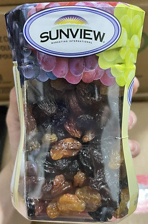 Nho khô Sunview Raisins Mỹ không hạt 3 màu giàu Vitamin khoáng chất, tốt cho tim mạch (425g/hộp) - QuaTangMe Extaste