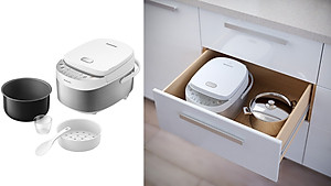 Nồi Cơm Điện Tử Mini Philips HD3170/66 - 600W - 0.85 Lít - Hàng Chính Hãng