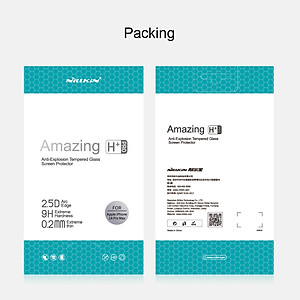 Miếng dán kính cường lực cho iPhone 14 Pro (6.1 inch) Nillkin Amazing H+ Pro (mỏng 0.2 mm, vát cạnh 2.5D, chống trầy, chống va đập) - hàng nhập khẩu