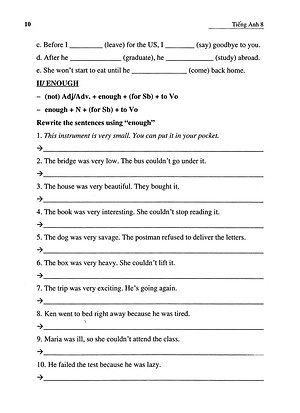 Sách Ôn Luyện Tiếng Anh Lớp 8 Theo Hướng Ứng Dụng Thực Tế