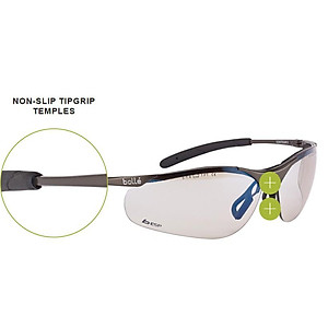 Kính BOLLE CONTMESP Contour Metal ESP (bảo vệ ánh sáng xanh 57%, ánh sáng thường 64%, UV 99,99%, GỌNG KIM LOẠI) tặng hộp