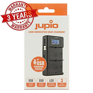 Sạc đôi pin máy ảnh hàng chính hãng Jupio LP-E6 / LP-E6N / LP-E6NH