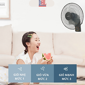Quạt treo tường điện tử Mitomo FTT-60AE NEW 2024, có điều khiễn từ xa, hẹn giờ hàng chính hãng - Bảo hành 2 năm