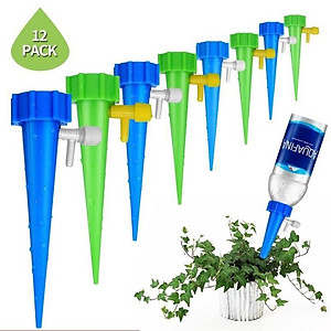 Combo Hộp 12 Vòi Tưới Cây Nhỏ Giọt Tự Động Có Van Chỉnh Theo Ý Muốn Tặng Cây Thông Lỗ Nghẹt PB1 206801-1