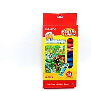 Sáp Màu Xóa Được Stacom 12 Màu CR012P