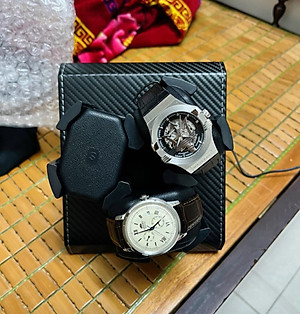 ￼Hộp Xoay Đồng Hồ Cơ Dành Cho 3 Chiếc Chất Liệu Da