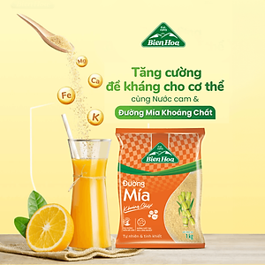 Combo 2 Đường mía khoáng chất Biên Hòa 1kg/Túi