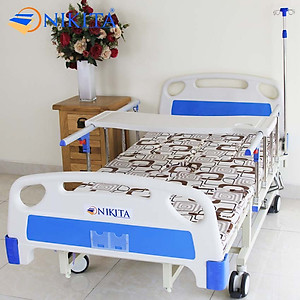Giường y tế - DCN06 - Nâng đầu, Nâng hạ chân, Nghiêng trái, phải - Có chổ để bô - Chậu gội đầu tiện dụng tại giường - Chính hãng NIKITA