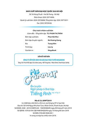 Sách Ms Grammar Ôn Luyện Ngữ Pháp Và Bài Tập Tiếng Anh Lớp 3 Tập 2