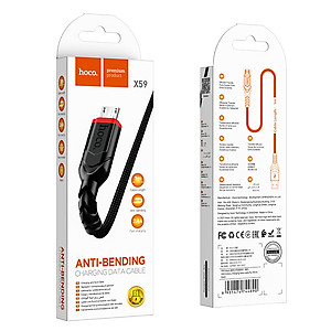 Cáp sạc nhanh 2.4A Hoco X59 chân Micro dây Nylon siêu bền dài 1M cho Android ( 3 màu ) - Hàng chính hãng