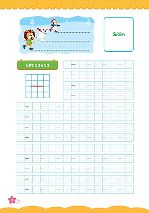 Sách Cùng Khủng Long Học Nét Cơ Bản Quyển 1 (Các Nét Đầu Tiên) Bé Trai