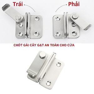Chốt Khóa Cài Cửa Loại Lớn Có Lỗ Cài KUNBE, Gài Cây Gạt, Dày Dặn Chắc Chắn, Hàng Cao Cấp Tiện Dụng