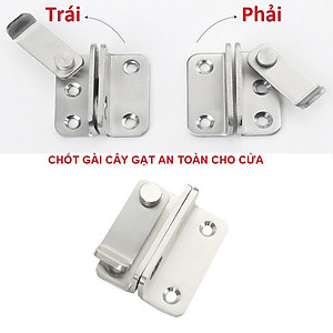Chốt Khóa Cài Cửa Có Lỗ Cài KUNBE, Chốt Cửa Khóa Gài Cây Gạt, An Toàn Cao Cấp Tiện Dụng