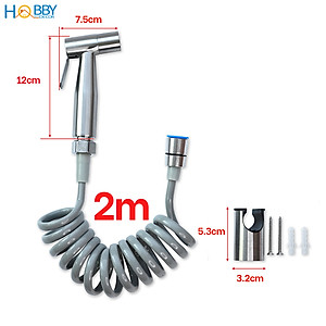 Bộ vòi xịt rửa vệ sinh toilet có dây sen lò xo Hobby Home Decor VSR2
