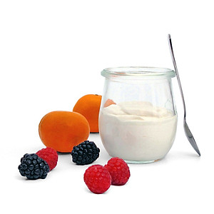 Sét 24 hũ làm sữa chua, Bánh flan thủy tinh có nắp đậy 100ml