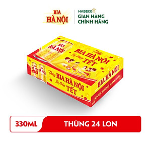 Combo 2 Thùng Bia Hà Nội phiên bản Tết 2026 - Thùng 24 lon 330ml