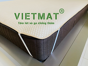 Size trải giường Tấm lót chống thấm cho bé cotton 4 lớp SIÊU VIỆT (SUPERMAT)