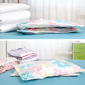 Bộ 10 Túi Chân Không Đựng Chăn Màn, Quần Áo - Gọn Gàng, Tiện Lợi + Tặng bơm hút chân không