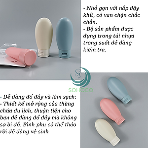 Set Chai Chiết Du Lịch 4 Màu Pastel Siêu Xinh Combo Chai Chiết Mỹ Phẩm Mini – Gọn Nhẹ, Sang Xịn Bộ Chiết Đựng Mỹ Phẩm Du Lịch – Nhỏ Gọn Chuẩn Trend Set Chai Silicone Du Lịch – Không Rò Rỉ, Mềm Mịn SBộ Chai Mini Đi Du Lịch – Màu Dễ Thương, Dễ Phân Loại