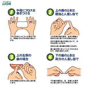 Cuộn chỉ nha khoa Lion Clinica Advantage 40m làm sạch các mảng bám giữa kẽ răng & ngăn ngừa các bệnh lý về răng miệng - Made in Japan