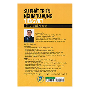 Sách Sự Phát Triển Nghĩa Từ Vựng Tiếng Việt Từ 1945 Đến 2005