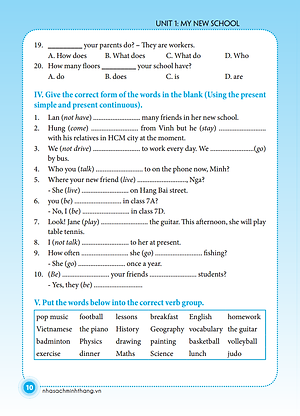 Bài Tập Tiếng Anh Lớp 6 (Không Đáp Án) (Sách Màu)