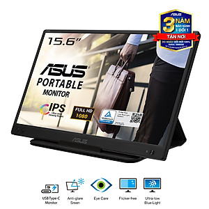 Màn Hình Di Động ASUS ZenScreen MB166C 15.6" IPS Full HD USB-C - Hàng Chính Hãng
