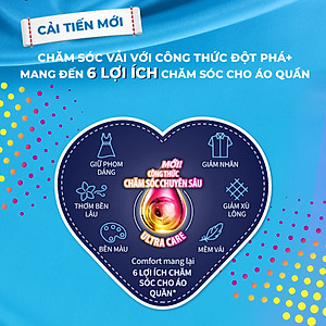 Nước Xả Vải Comfort Thơm Mát Gấp 10 Lần/Hương Nước Hoa Quyến Rũ 100 Giờ Lưu Hương Túi 3.7L