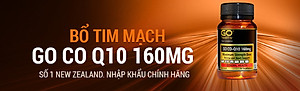 Bộ Sản Phẩm 3 Hộp Viên Uống Bổ Tim New Zealand Go Co Q10 160mg 30 Viên | Giảm Lão Hóa Tim Mạch; Giúp Cơ Thể Khỏe Mạnh - Nhập Khẩu Chính Hãng