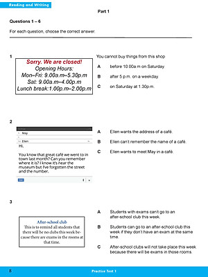 A2 Key For Schools Five Practice Tests 1-5