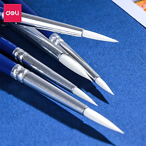 Cọ Vẽ Màu Nước Cọ Đầu Tròn Cọ Đầu Dẹt Cao Cấp Finenolo Deli - Cọ Chuyên Dụng Cho Vẽ Màu Chuyện Nghiệp Hoạ Cụ - EC281 EC282 EC283