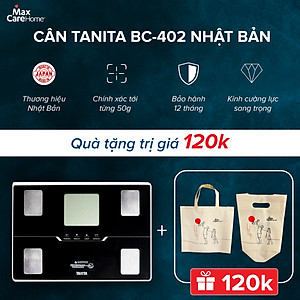  Cân điện tử kết nối điện thoại thông minh, phân tích 10 chỉ số cơ thể Tanita BC-402 Nhật Bản