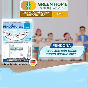 Thuốc Diệt Muỗi Greenhome, Fendona 10sc, Gói 5ml, Hiệu Quả, Không Mùi, Dễ Dùng, Diệt Gián, Ruồi, Kiến Ba Khoang