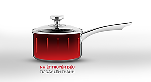 Elmich Quánh Inox 2 lớp chống dính đáy liền Tri-max EL-3783 size 14cm
