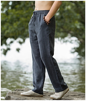 quần nam đũi linen đi biển