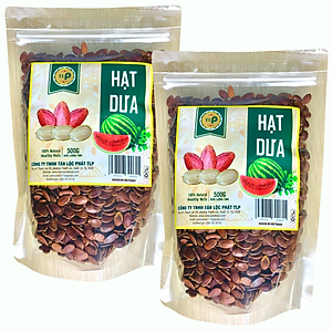 HẠT DƯA LOẠI ĐẸP CHẮC HẠT TÂN LỘC PHÁT 1KG - COMBO 2 BỊCH 500G - ĂN VẶT MỖI NGÀY