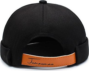 Mũ tròn Miki màu trơn phong cách cổ điển độc đáo – thêu chữ kiểu dáng đơn giản