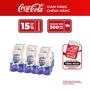 Lốc 24 Chai Thức Uống từ Sữa Chua Nutriboost Vị Việt Quất (170ml/chai) Sale 25.10_TK