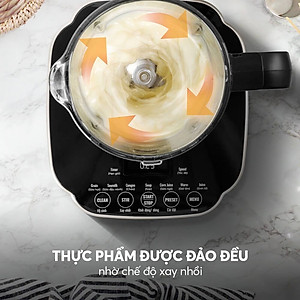 Máy làm sữa hạt Elmich CBE 3904 OL, công suất 800W, 7 chế độ nấu được thiết lập sẵn, lưỡi dao 3 tầng 8 cánh giúp xay nhuyễn - Hàng chính hãng
