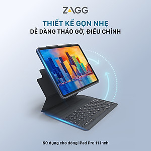 Ốp lưng kèm bàn phím ZAGG Pro Keys iPad Pro 11 inch - 103407976 - Hàng chính hãng