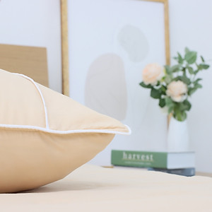 Vỏ Gối Nằm Chần bông K-Bedding by Everon KNTS và KNSS chất Ice-soft 45x65cm thoáng mát, kháng khuẩn (1 cặp)