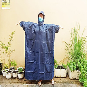 Áo Mưa Kín Hông Không Xẻ Tà, Áo Mưa Bít Vải Dù Cao Cấp Siêu Dày,  Màu Sắc Cá Tính Cho Nam Và Nữ
