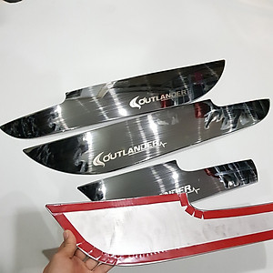 Bộ ốp Titan chống trầy xước Tapli, Táp li dành cho xe Mitsubishi Outlander 