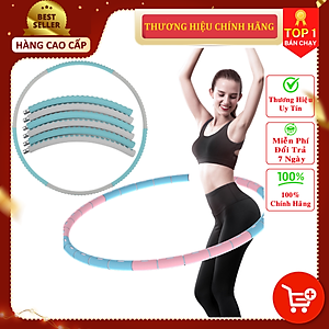 [Loại Cao Cấp] Vòng Lắc Eo Ống Thép Mọc Mút Xốp Lắp Ghép Cao Cấp Chính Hãng DoDoDios - Vòng Lắc Eo Giảm Mỡ Bụng Ống Thép Bọc Mút Xốp - Tùy Chỉnh Độ Nặng